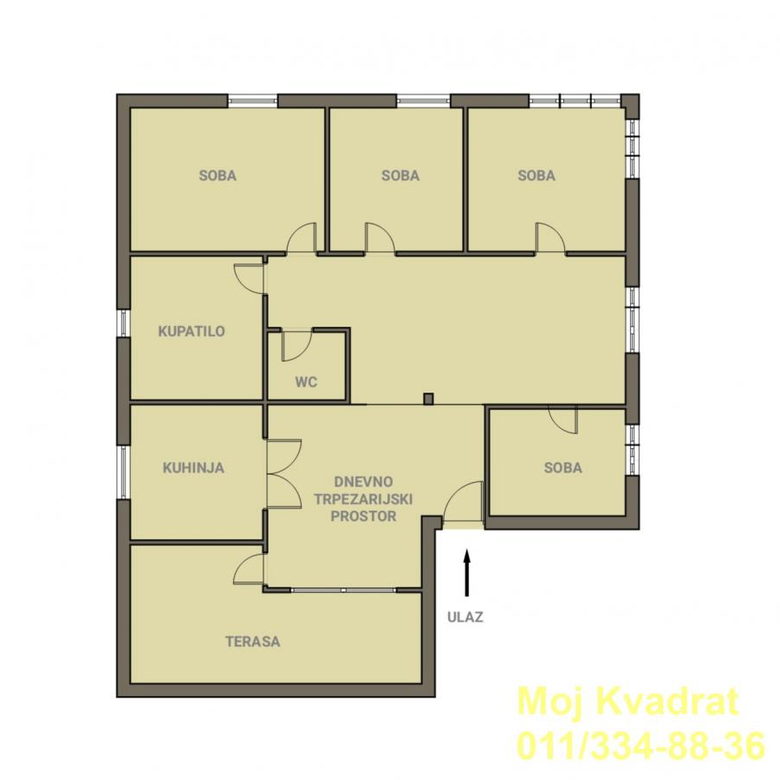 Četvoroiposoban stan na prodaju, Voždovačka Crkva, Beograd, 123m², 369.000 €