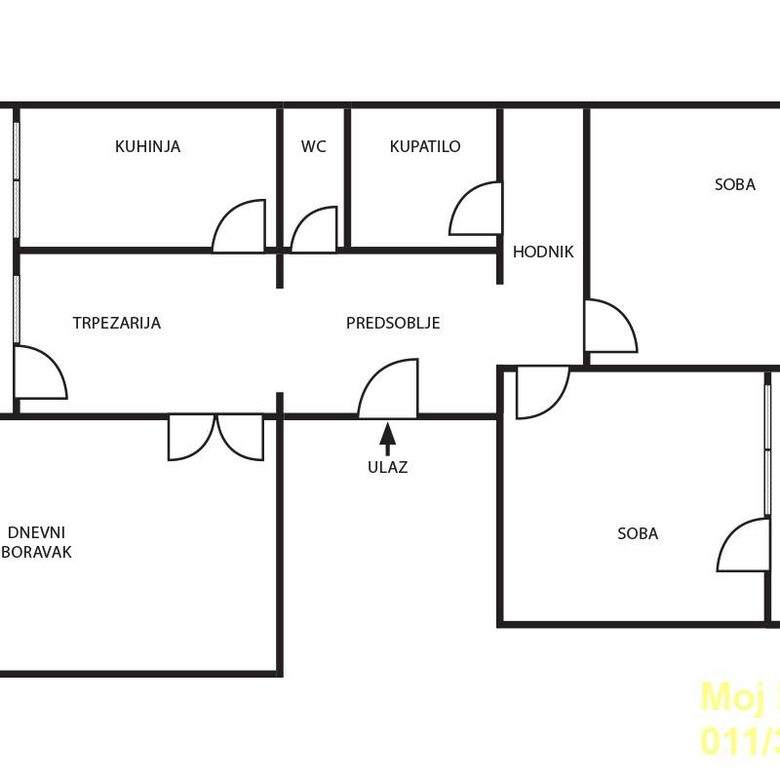 Trosoban stan na prodaju, Braće Jerković, Beograd, 95m², 237.000 €