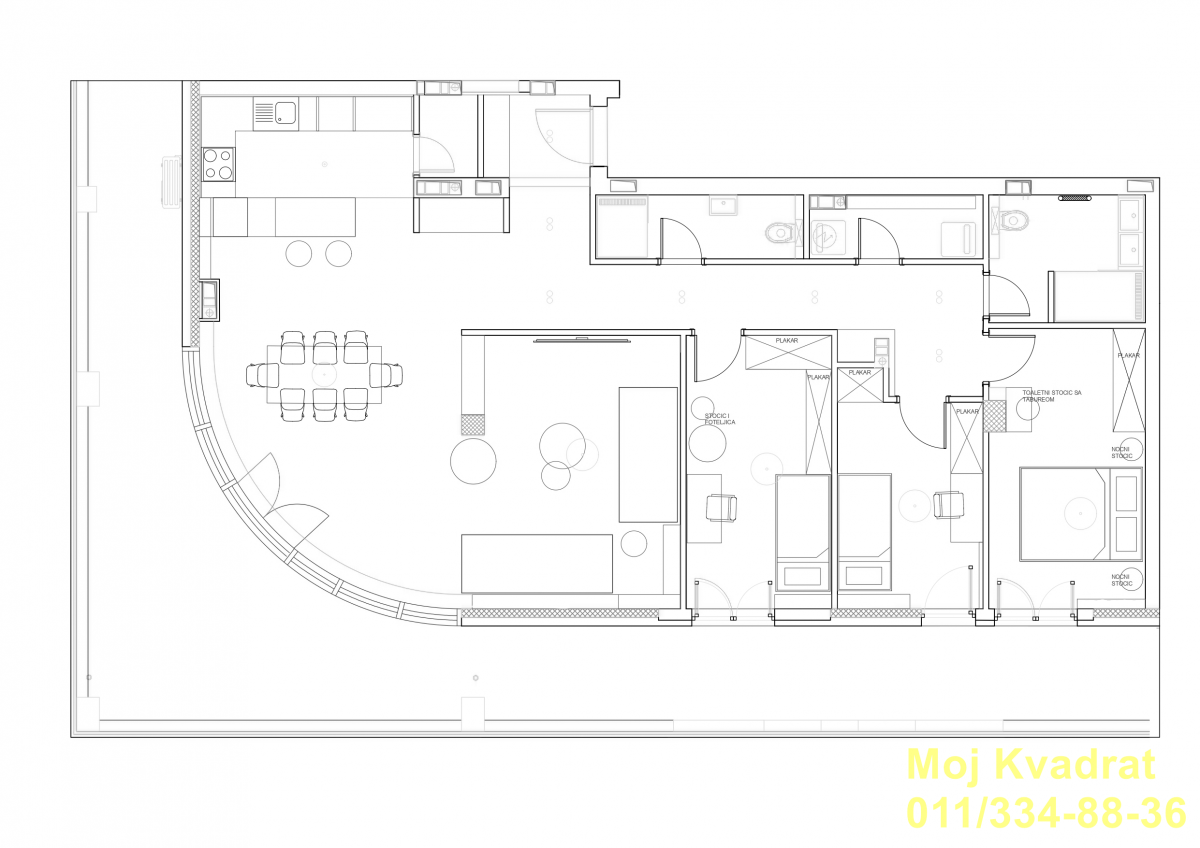 index Četvorosoban stan na prodaju, Tošin Bunar, Beograd, 176m², 692.000 €