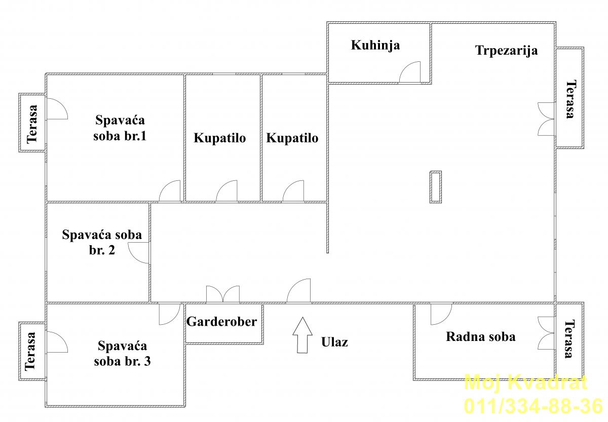 index Petosoban stan na prodaju, Kalenić, Beograd, 123m², 615.000 €