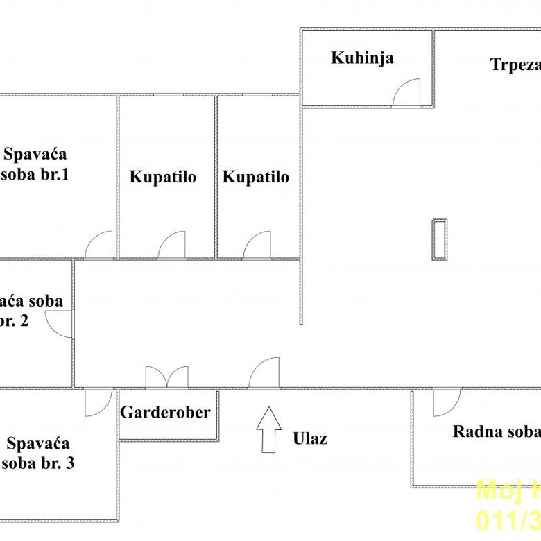 Petosoban stan na prodaju, Kalenić, Beograd, 123m², 615.000 €
