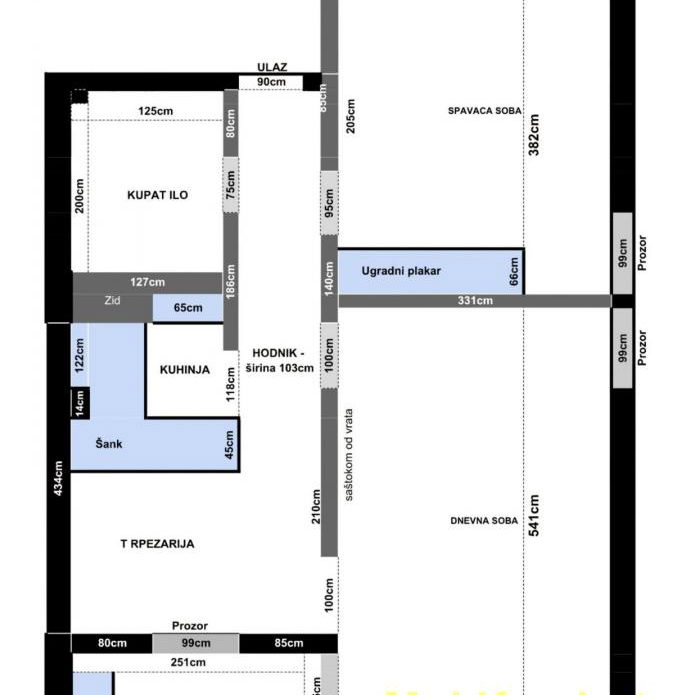 Dvosoban stan na prodaju, Mirijevo, Beograd, 51m², 149.000 €