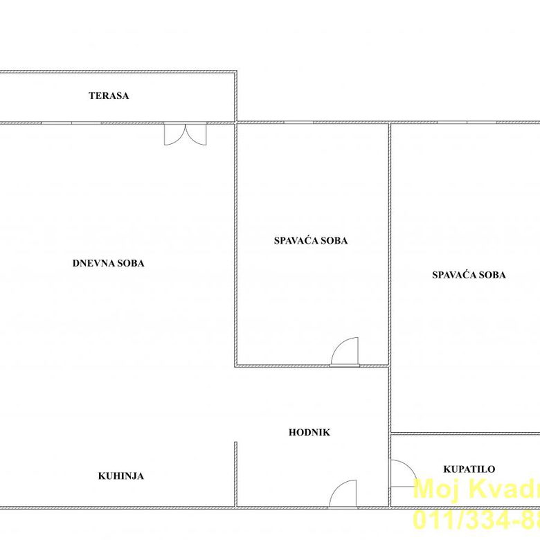 Dvoiposoban stan na prodaju, Boleč, Beograd, 62m², 92.530 €