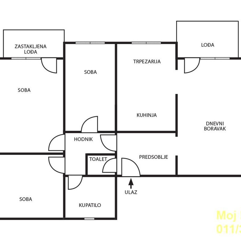 Četvorosoban stan na prodaju, Karaburma, Beograd, 87m², 235.000 €