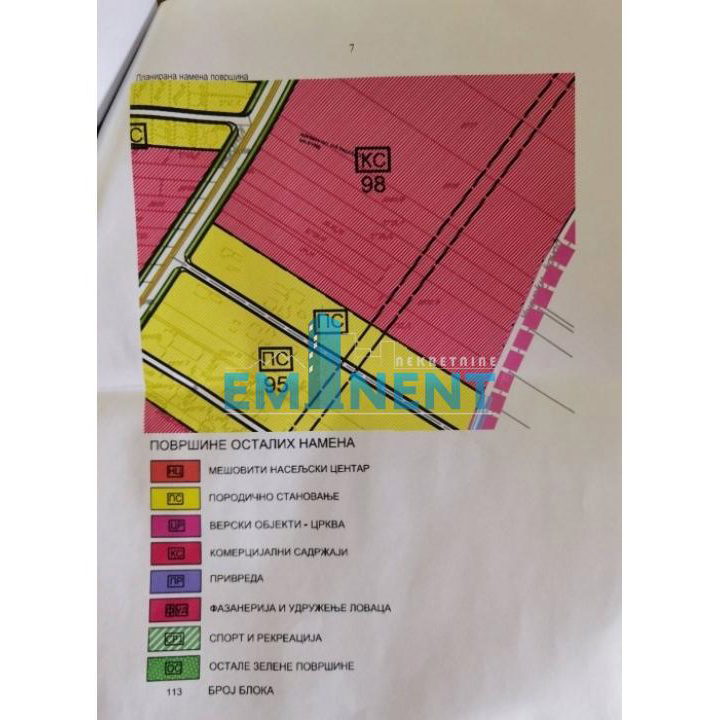 Plac Prodaja Beograd Ugrinovci 9700 m2