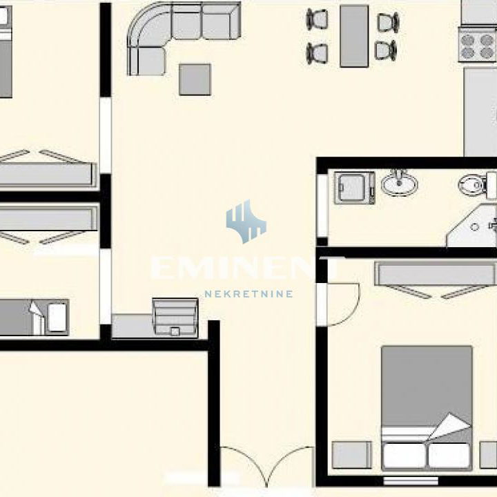Četvorosoban stan na prodaju, Autokomanda, Beograd, 80m², 237.000 €