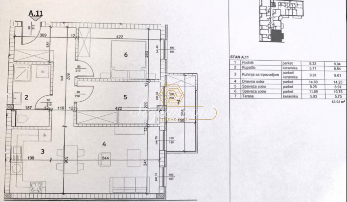 Četvorosoban stan na prodaju, Telep, Novi Sad, 64m², 161.920 €
