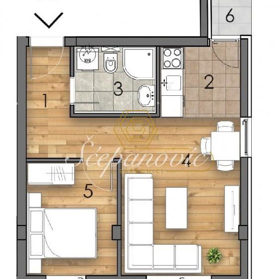 Stan Prodaja Novi Sad  37 m2