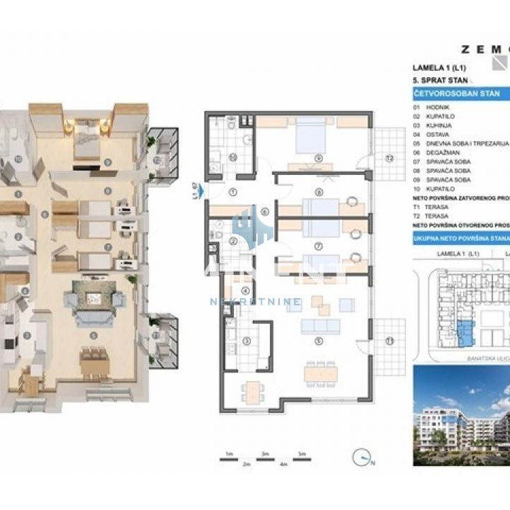 Četvorosoban stan na prodaju, Gornji Grad, Beograd, 134m², 380.000 €