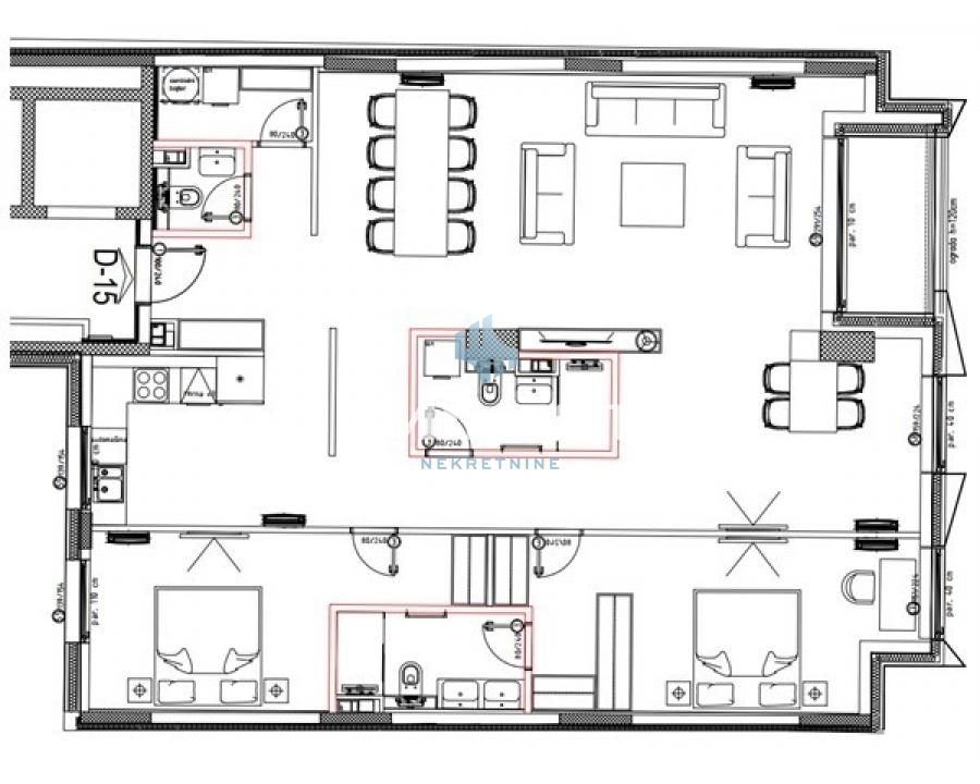 izdavanje-nekretnina-BRqZJtkqbj Trosoban stan na prodaju, Slavija, Beograd, 140m², 6. sprat, 1.233.936 €
