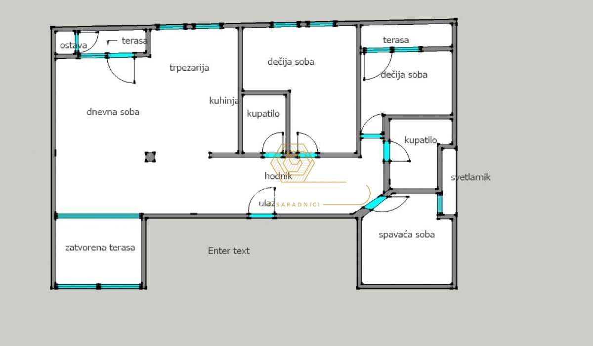 Četvorosoban stan na prodaju, Podbara, Novi Sad, 96m², 240.000 €