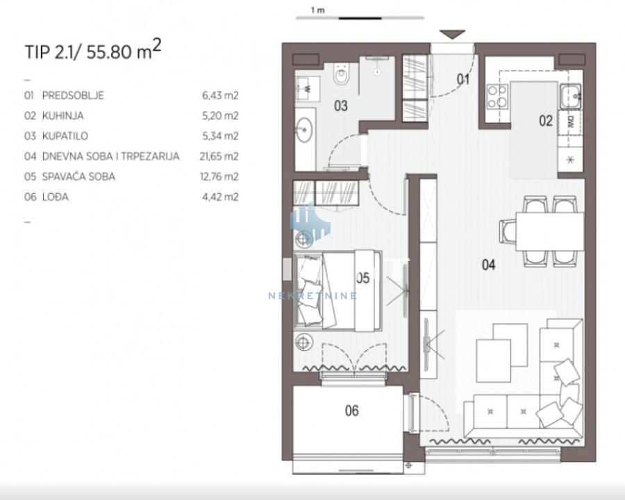 Stan Izdavanje Beograd Blok 65 56 m2