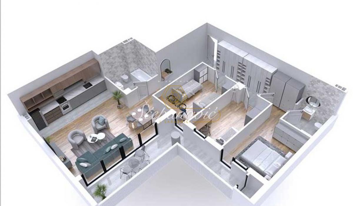 Četvorosoban stan na prodaju, Podbara, Novi Sad, 103m², 309.000 €