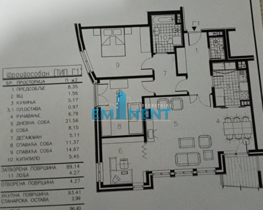 kuca-prodaja-J29h0pdLa0 Četvorosoban stan za izdavanje, Denkova Bašta, Beograd, 96m², 800 €/mes