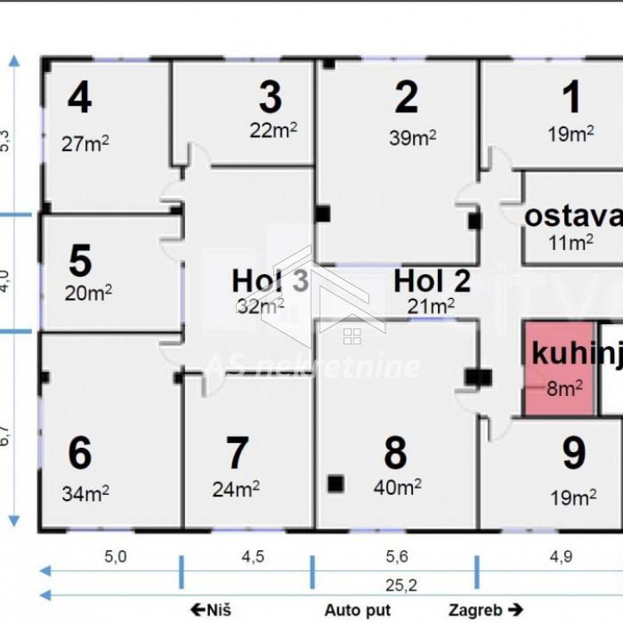 Lokal Izdavanje Beograd Bežanijska Kosa 1 335 m2