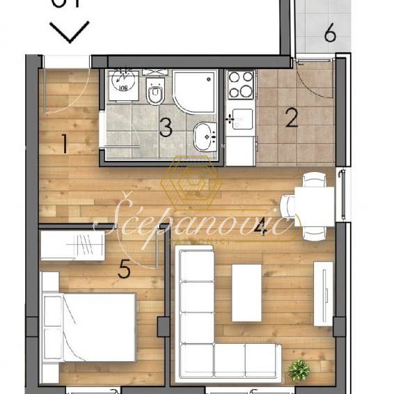 Stan Prodaja Novi Sad  37 m2
