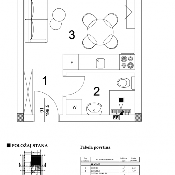 Stan Prodaja Novi Sad  20 m2