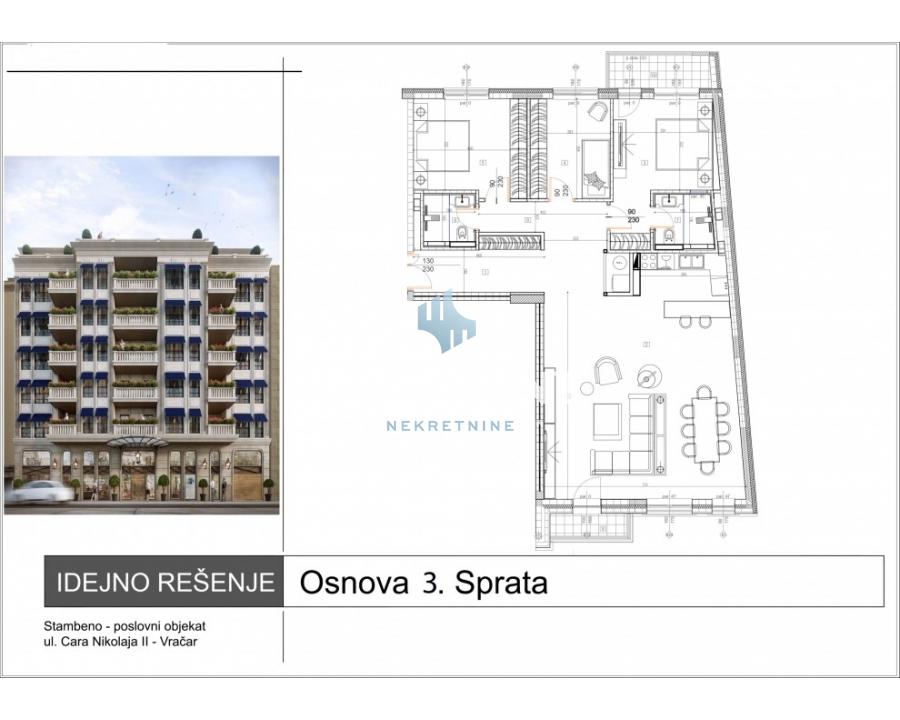 nekretnine-prodaja-beograd-KeRk3LRtOf Četvorosoban stan za izdavanje, Čubura, Beograd, 125m², 3.200 €/mes