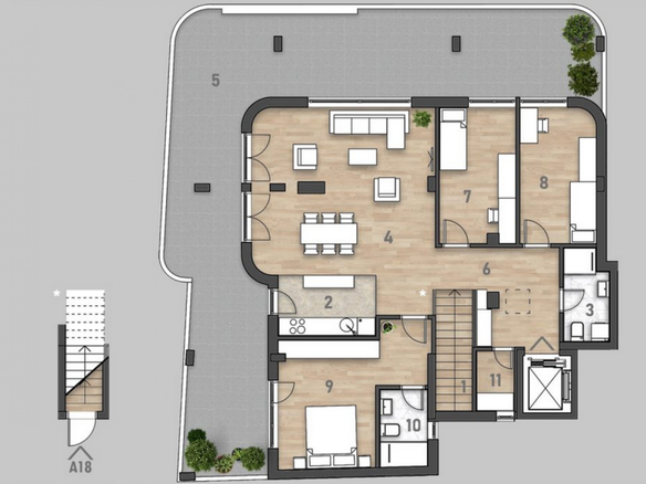 Stan Prodaja Novi Sad Socijalno 185.72 m2