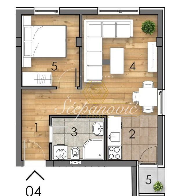 Stan Prodaja Novi Sad  37 m2