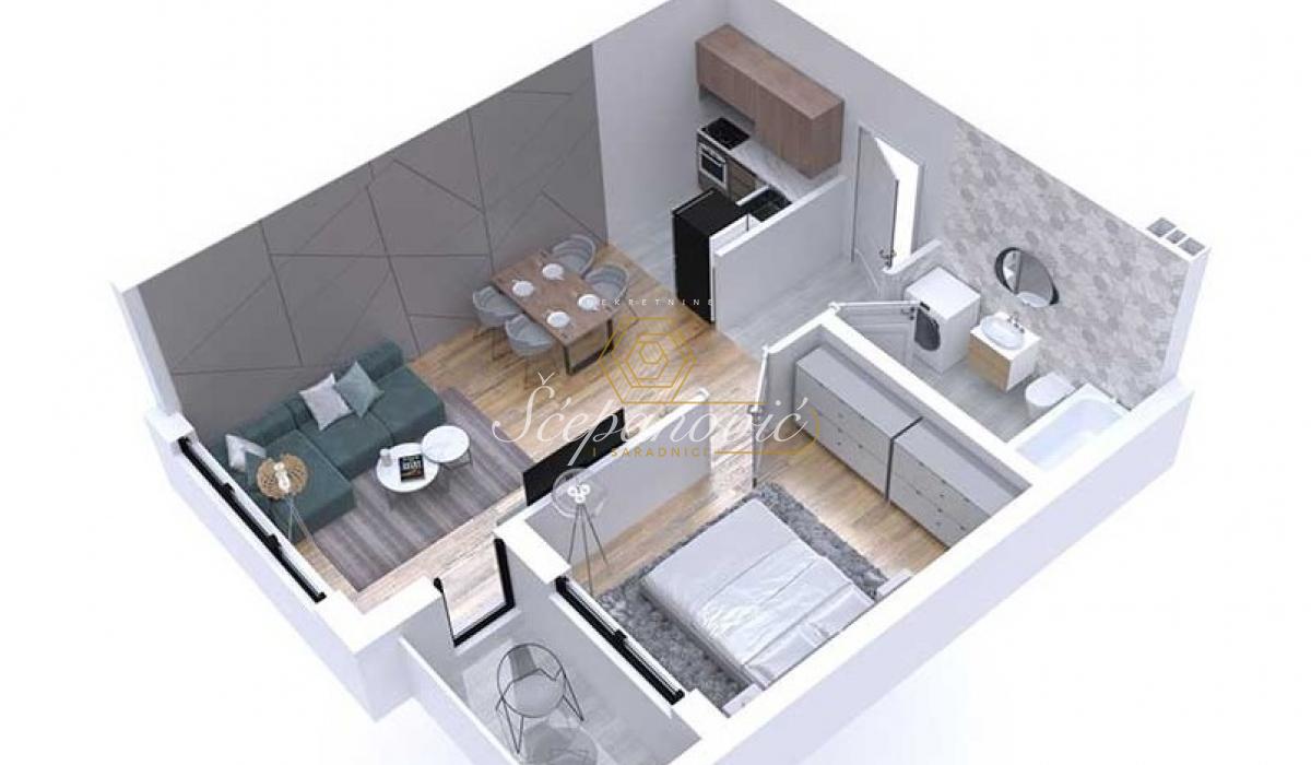 Dvosoban stan na prodaju, Podbara, Novi Sad, 45m², 148.000 €