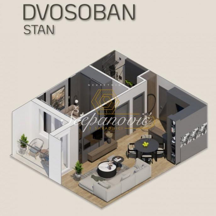 Stan Prodaja Novi Sad  40 m2