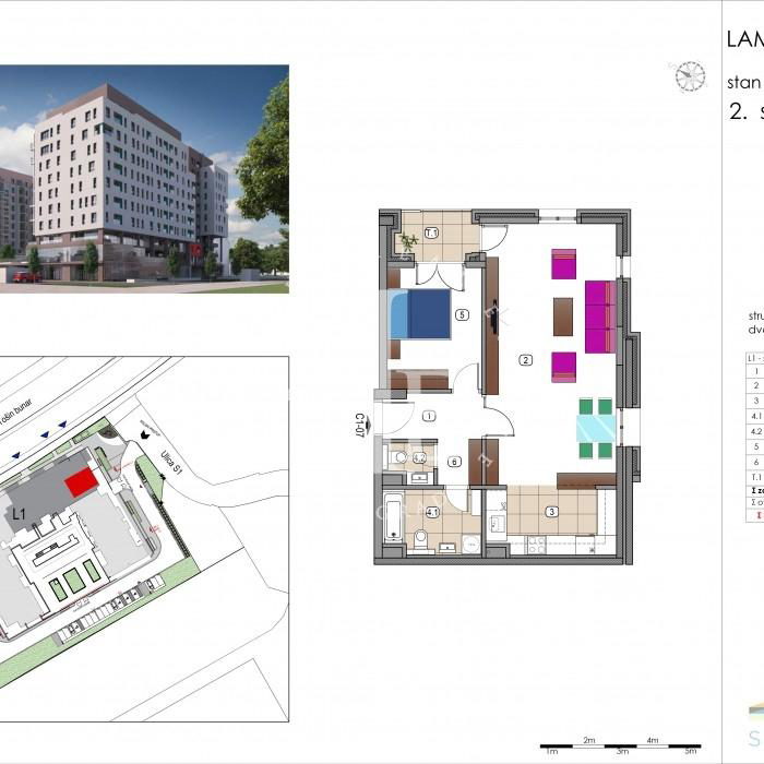 Dvosoban stan na prodaju, Tošin Bunar, Beograd, 70m², 279.600 €