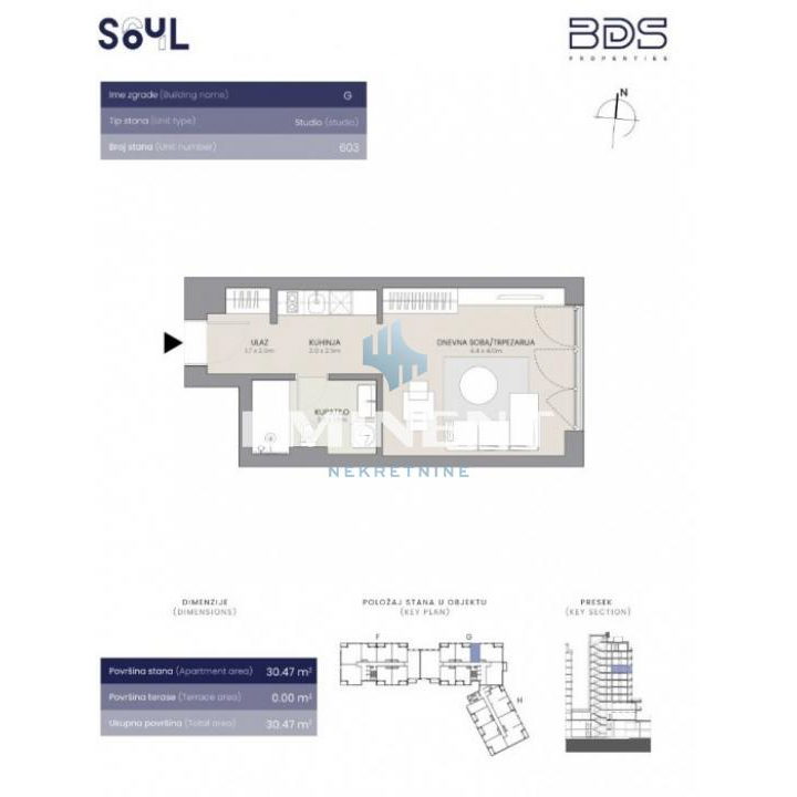 Stan Prodaja Beograd  30 m2