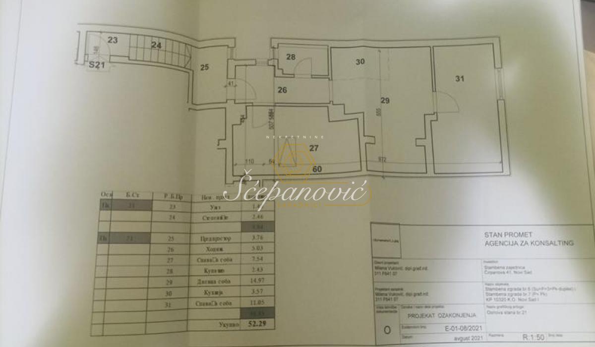 prodaja-stanova-5MrwCrWzq3 Trosoban stan na prodaju, Bulevar Oslobođenja, Novi Sad, 52m², 123.000 €