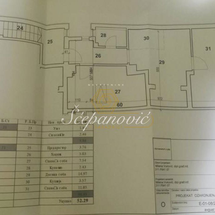 Trosoban stan na prodaju, Bulevar Oslobođenja, Novi Sad, 52m², 123.000 €