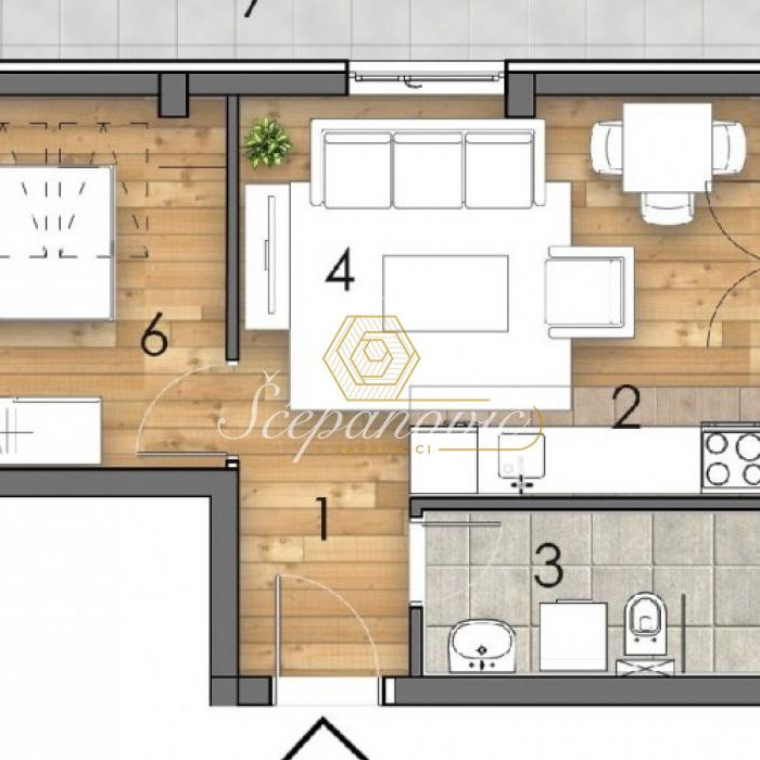 Stan Prodaja Novi Sad  51 m2