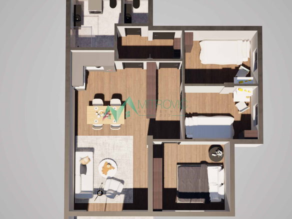 Stan Prodaja Novi Sad Alibegovac 62 m2
