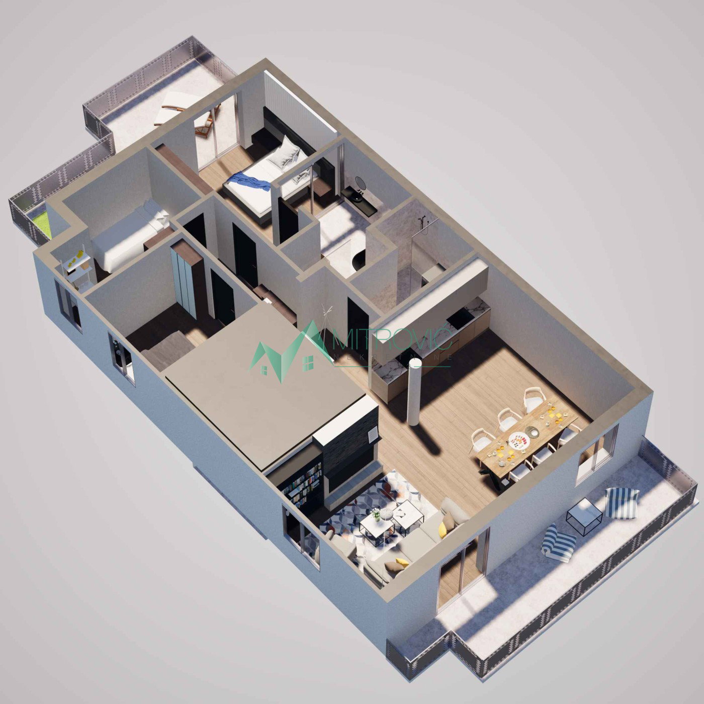 Stan Prodaja Novi Sad  90 m2