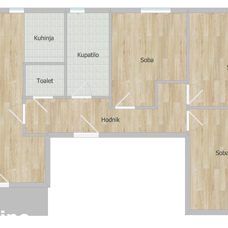 Četvorosoban stan na prodaju, Adice, Novi Sad, 90m², 163.000 €