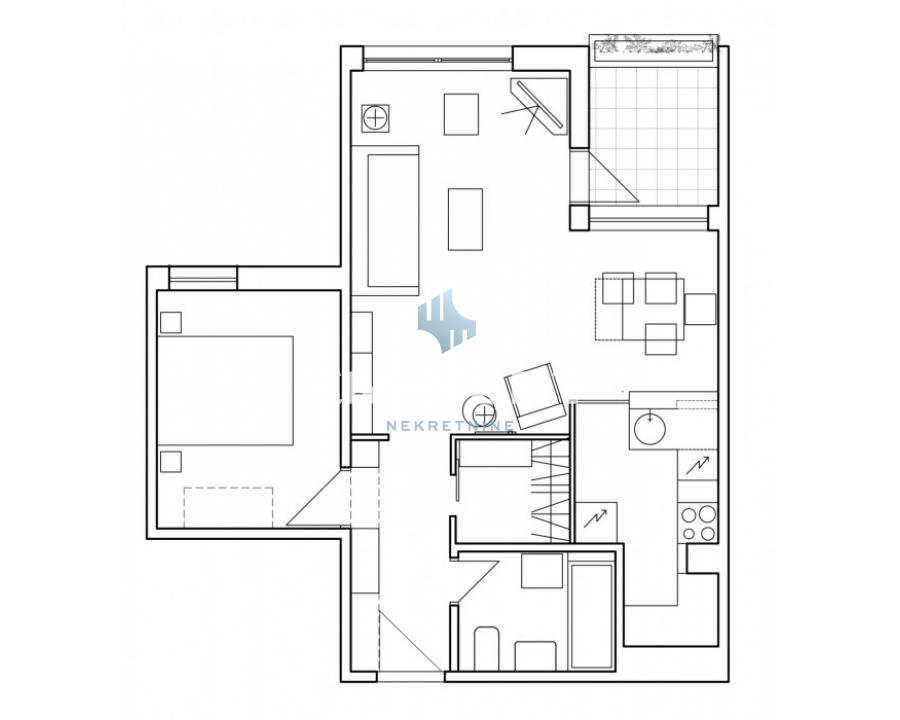 stanovi-izdavanje-beograd-CnLPbFtN9J Dvosoban stan za izdavanje, FON, Beograd, 51m², 650 €/mes