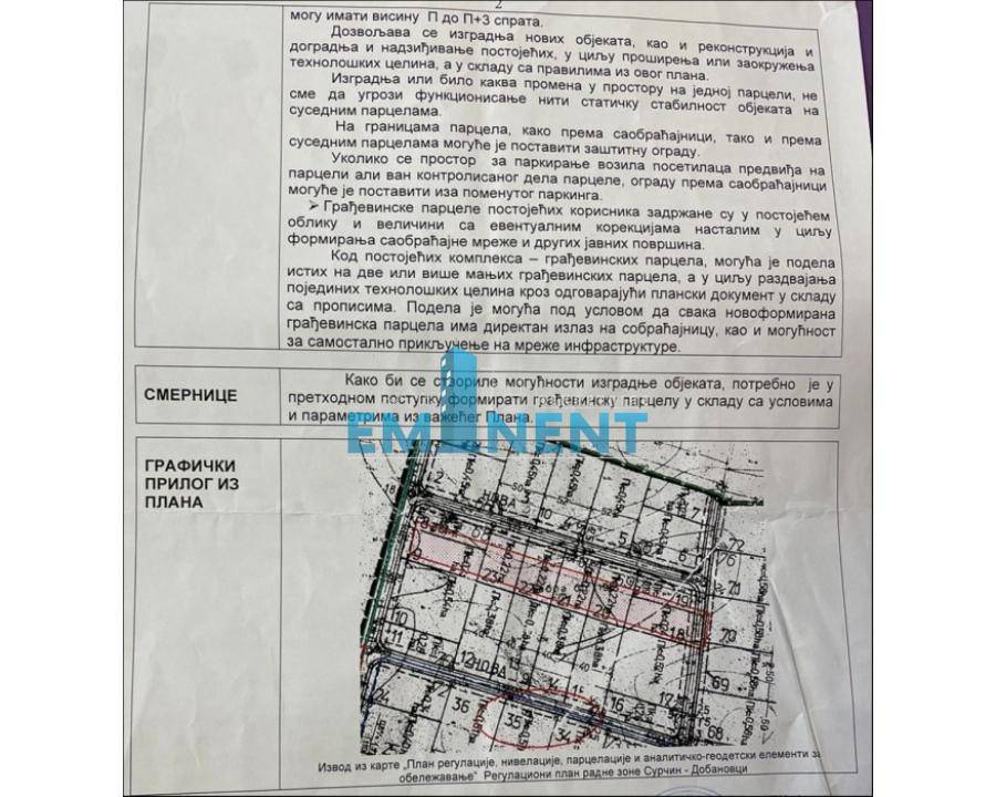 Plac Prodaja Beograd Dobanovci 16750 m2