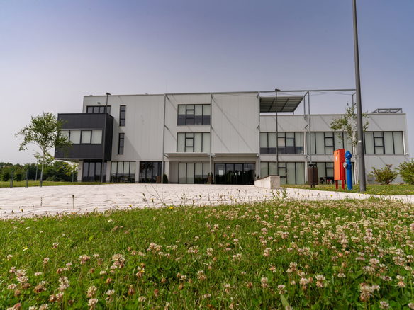 Contemporary architecture of a residential building in Garešnica, Croatia.