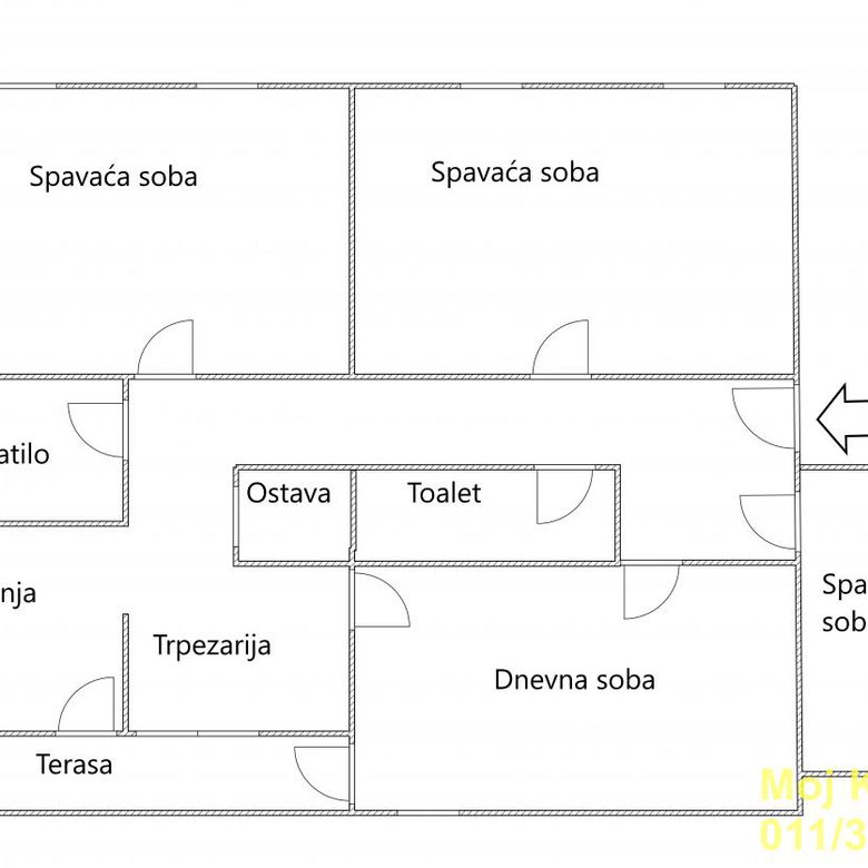 Troiposoban stan na prodaju, Blok 72, Beograd, 95m², 310.000 €