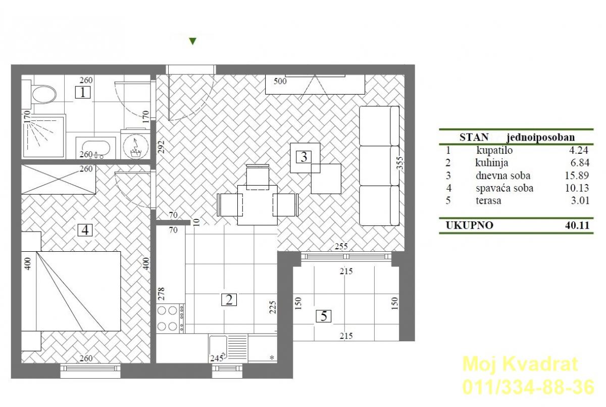 Stan Prodaja Beograd Braće Jerković 40 m2