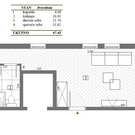 Stan Prodaja Beograd Braće Jerković 47 m2