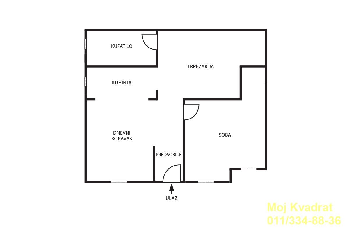 Stan Prodaja Beograd Stan Prodaja Beograd Banovo Brdo 55 m2