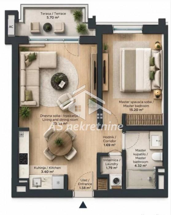 lokali-izdavanje-beograd-JgO82jL5HV Dvosoban stan za izdavanje, Beograd na Vodi, Beograd, 57m², 1.800 €/mes