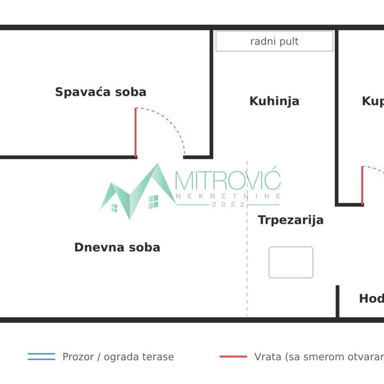 Jednoiposoban stan na prodaju, Nova Detelinara, Novi Sad, 39m², 118.450 €
