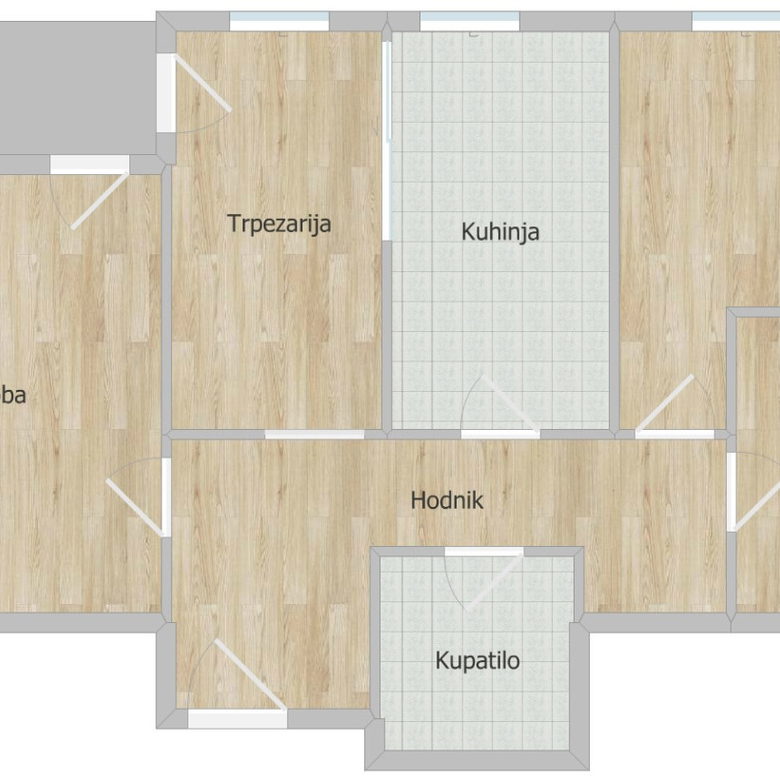 Trosoban stan na prodaju, Bistrica, Novi Sad, 72m², 180.000 €