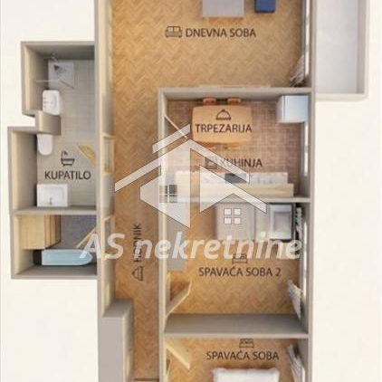 Trosoban stan za izdavanje, Sajam, Beograd, 70m², 850 €/mes